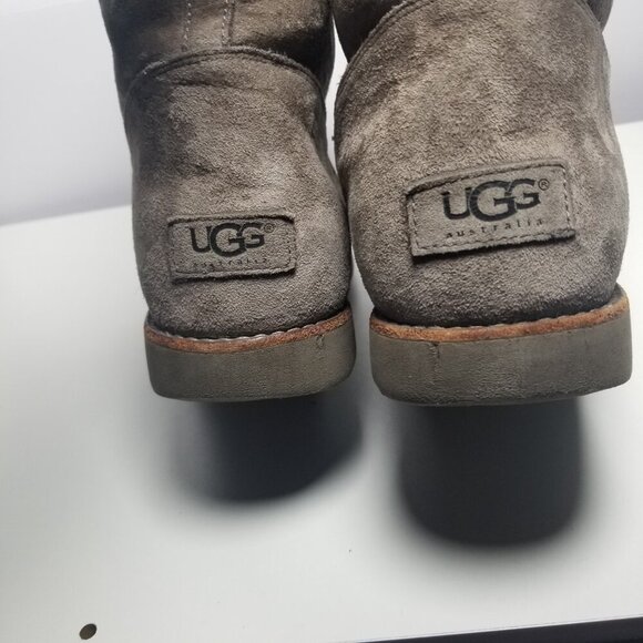 UGG Women's Celvin Chocolate Brown Side Zip Mid-Calf Water Resistant Boots Sz 8 - Picture 11 of 16